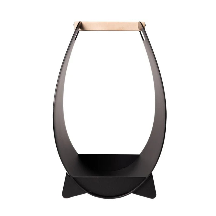 Narvi Wood Basket Matte Black